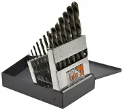 Knkut 15Kk6 15 Piece Left Hand Jobber Length Drill Bit Set