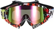 Daseeme Motorcycle Racing Riding Cycling Goggles Outdoor Ski Wind-Proof Fog Glass Color Lens