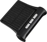 iplusmile Solar Car Clock with Auto Digital Watch for Dashboard Dual Power Solar Charging Temperature Monitor Compact Vehicle Device