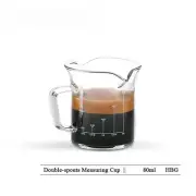 Espresso Shot Measuring Cup Double Spouts Borosilicate Glass with Scales Lines