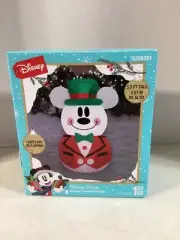 Christmas Disney 3.5 FT LED Mickey Mouse Snowman Holiday Airblown Inflatable NEW