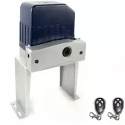 Auto Sliding Gate Opener Electric Door Operator Kit 2 Remote Home Quiet Smooth