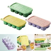 DIY Ice Cube Maker Storage Box with Lid 8 Grids Ice Grid Ice Case Tray