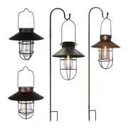 Vintage Solar Tent Camping Lantern Waterproof Garden Balcony Chandelier Lights