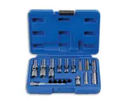 Laser Tools Specialist Thin Wall Glow Plug Socket Set 1/4"D 3/8"D 18pc 6424