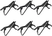INOOMP 10Pcs Mini Lapel Lavalier Microphone Clip Durable Iron Mic Clip for Voice Recording Video Conferencing and Online Karaoke for Podium Speeches and Lectures
