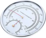 HOMSFOU Home Sauna Essential Large Screen Sauna Thermometer Precise Temperature Humidity Control Easy to Read Hygrothermograph