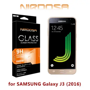NIRDOSA SAMSUNG Galaxy J3(2016) 9H 鋼化玻璃 螢幕保護貼 (2.5折)