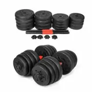 Dumbbell Weight Set Adjustable Plates Home Workout Cardio Lifting Gym Fitness