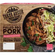 Three Aussie Farmers Slow Cooked Pulled Pork 500g