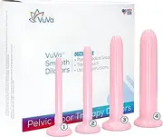 VuVa Smooth Pelvic Floor Support Set| Set of 4 Smaller Bundle | Made in America BPA Free - Includes Instructions, Discreet Pouch