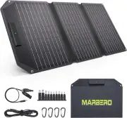 MARBERO 30W Foldable Solar Panel Portable Solar Charger with 12V QC3.0 USB, Type