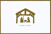 GORGEOUS! SILENT NIGHT DELUXE CHRISTMAS CARD by C.R. GIBSON (4)
