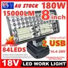 15000LM 18V LED Work Light Torch Workshop Flashlights Camping for Makita Battery
