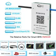 JK Smart BMS 8S-20S 80A Li-ion LiFePo4 BMS with 0.6A Active Balance BT/RS485 lot