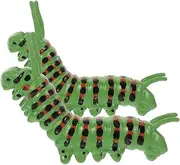 WOONEKY 2pcs Caterpillar Model Simulation Caterpillars Simulated Caterpillar Creature Trick Toys Caterpillar Toy Giant Millipede Toy Halloween Party Favors Worm Toy Fake Worm Green Plastic