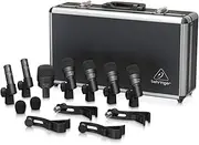Behringer BC1200 Professional 7-Piece Drum Microphone Set for Studio and Live Applications, black