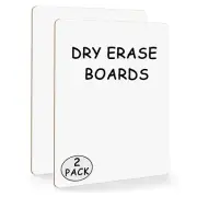 2 Pack Small White Board Dry Erase Mini Whiteboard 9x12 Inch Small Dry Erase ...