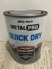 Dry-Mark 500ml Metal Pro Quick Dry Top Coat Durable Enamel Aluminium Colour