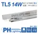 【PHILIPS飛利浦】TL5 14W / 830 黃光 T5三波長日光燈管 歐洲製(箱) (0.2折)