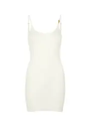 Amiri Logo Ribbed Cotton-blend Mini Dress - Cream - XS/S (UK6-8 / XS) XS/S (UK6-8 / XS)
