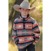 Cinch Youth Boy's Red Polar Fleece Pullover MWK7590013
