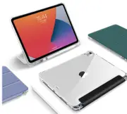 For iPad 7th Gen 10.2 inch 2017 Smart Leather Clear Folding Stand Case Cover