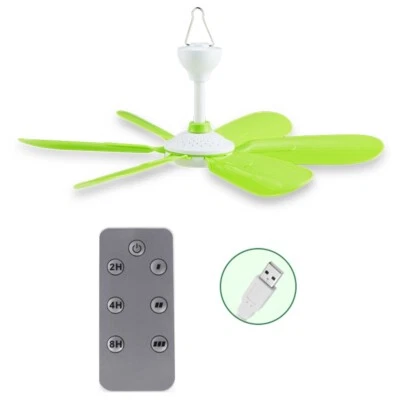 17.7inch Remote Control Timing 3 Speeds USB Camping Fan Ceiling Fan Hanging Fan