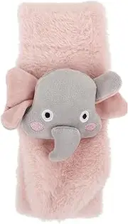 [VALICLUD] Children's Scarf Cartoon Elephant Scarf Children Furry Neck Warmer Neckwarmer Warming Scarf Neck Warmer Shawl Neck Shawl Cross Tie Collar Boys Necktie Plush Pink