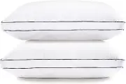 LANE LINEN Standard Pillows Set of 2 (20"X26") - Soft Gusseted Pillow for Back,