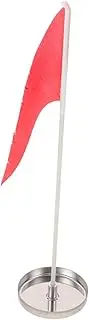 WOONEKY Golf Practice Cup Set Indoor Putting Hole Aid Sturdy Steel Cup Red Flag Holder Training Tool for Golfers
