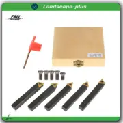 5-piece 1 / 2 "lathe indexable carbide insert + turning tool bit holder kit