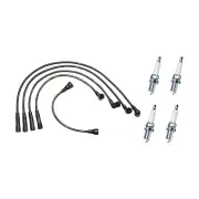 Bosch Ignition Leads + 4 Denso Iridium TT Spark Plug for Ford Laser KC KE Meteor