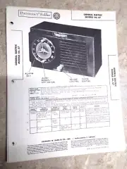 GE 66 & 67 - SAMS PHOTOFACTS 76/12 Schematic + Mottled AM Clock RADIO