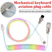 Coiled Aviator Cable USB-C to USB-A Mechanical Gaming Keyboard Accessories