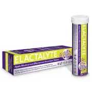 Elactalyte Electrolyte Effervescent 20 Tablets - Apple Blackcurrant Flavour