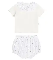 [Il Gufo] Il Gufo Baby cotton T-shirt and bloomers set M 1 white