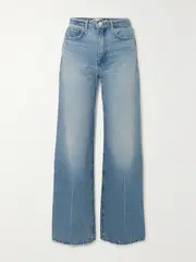 [FRAME] FRAME - + Net Sustain Le Jane High-rise Wide-leg Jeans - Mid denim - 31 31 Blue