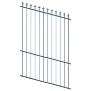 ProtectorAl 0350-1200W x 1800H Deep Ocean Spear Top Pool Fence Panel Raked Up to 15º