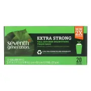 Seventh Generation Trash Bags Drawstring 13 Gallon 20 Pieces (Pack Of 12)