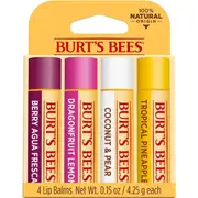 Burt's Bees Tropical Retreat Lip Balms 4 Pack
