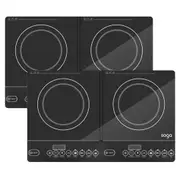 SOGA 2X Cooktop Portable Induction LED Electric Double Duo Hot Plate Burners Cooktop Stove
