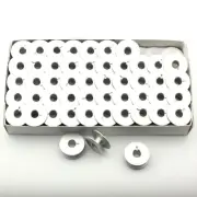 100 Pk. Aluminum Bobbins For Juki TL-98Q TL-2010Q, Janome 1600P, Brother PQ1500