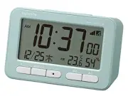 RHYTHM Alarm Clock, Radio-Controlled Clock, Electronic Sound, Alarm (with Snooze