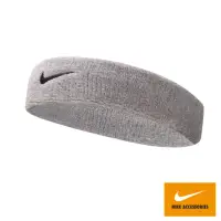 在飛比找momo購物網優惠-【NIKE 耐吉】運動頭帶 慢跑 SWOOSH 灰 NNN0