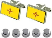 [Select Gifts] Shirt Dress Studs New Mexico Flag Cufflinks