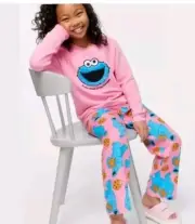 Brand New With Tag Girls Peter Alexander Cookie Monster Pj's Size 8 Kids