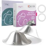 Silver Nursing Cups - 999 Silver Nipple Shield with O-Feel Rings - Newborn Essen