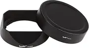 Haoge LH-X50N Bayonet Square Metal Lens Hood for Fujifilm xf50mm f2 Fuji Fujinon XF 50mm F2 R WR Lens With Metal Cap Kit on XPro3 X-T4 X-S10 Camera