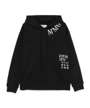 numbers-print hoodie XS,XXL black